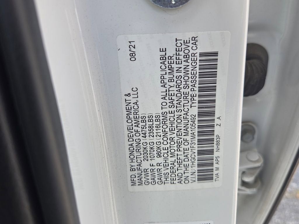 2021 Honda Accord Sport