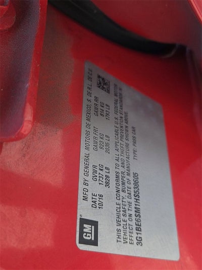 2017 Chevrolet Cruze LT