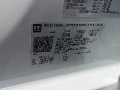 2026 Chevrolet Silverado 1500 Custom Trail Boss