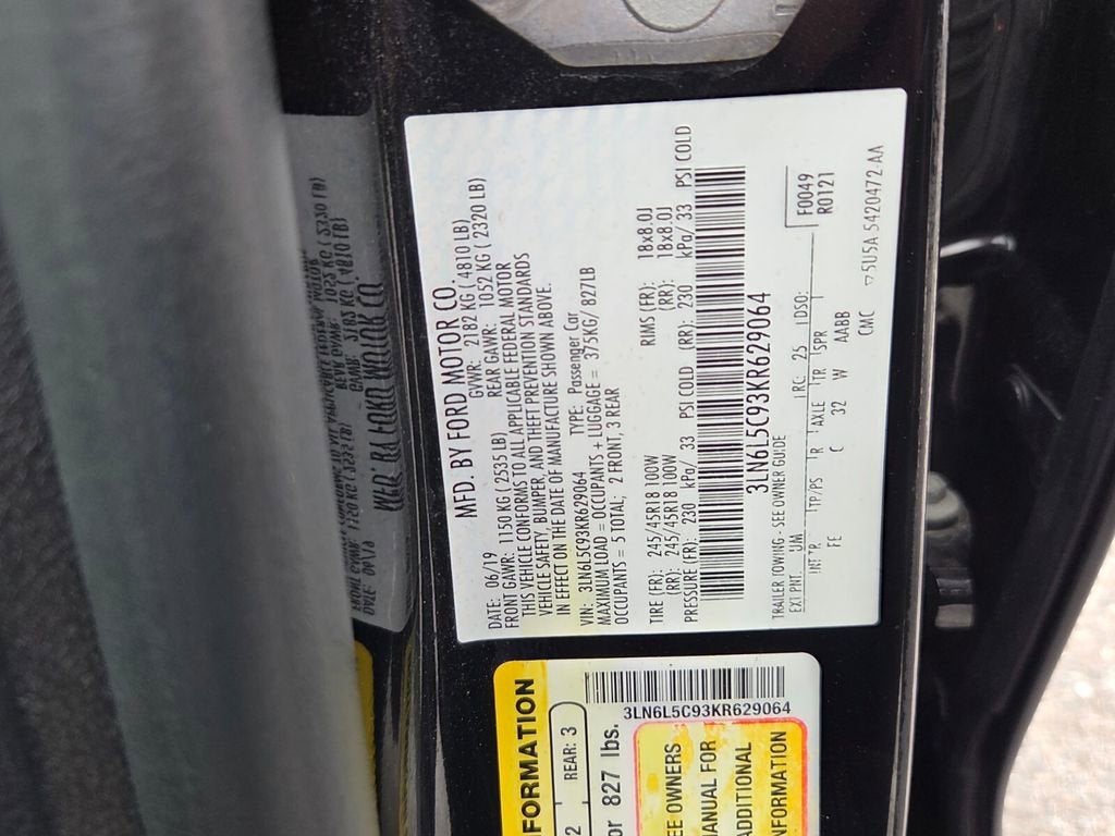 2019 Lincoln MKZ Reserve I