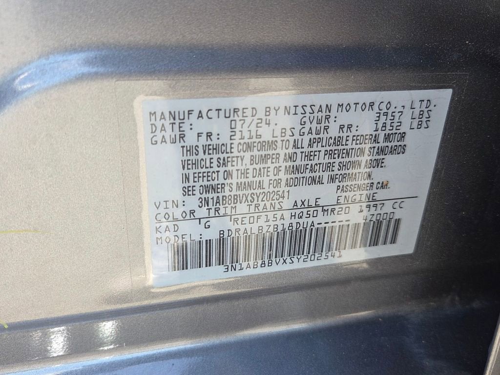 2025 Nissan Sentra S