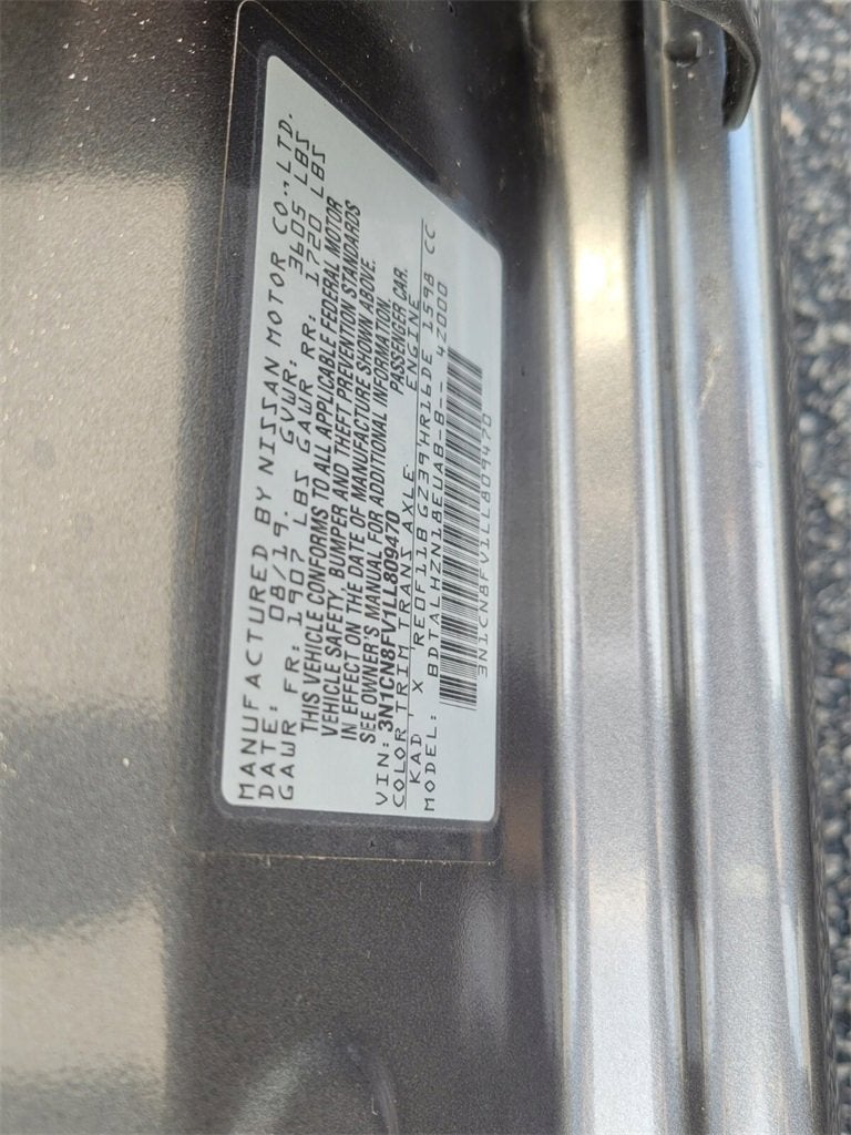 2020 Nissan Versa SR Xtronic CVT