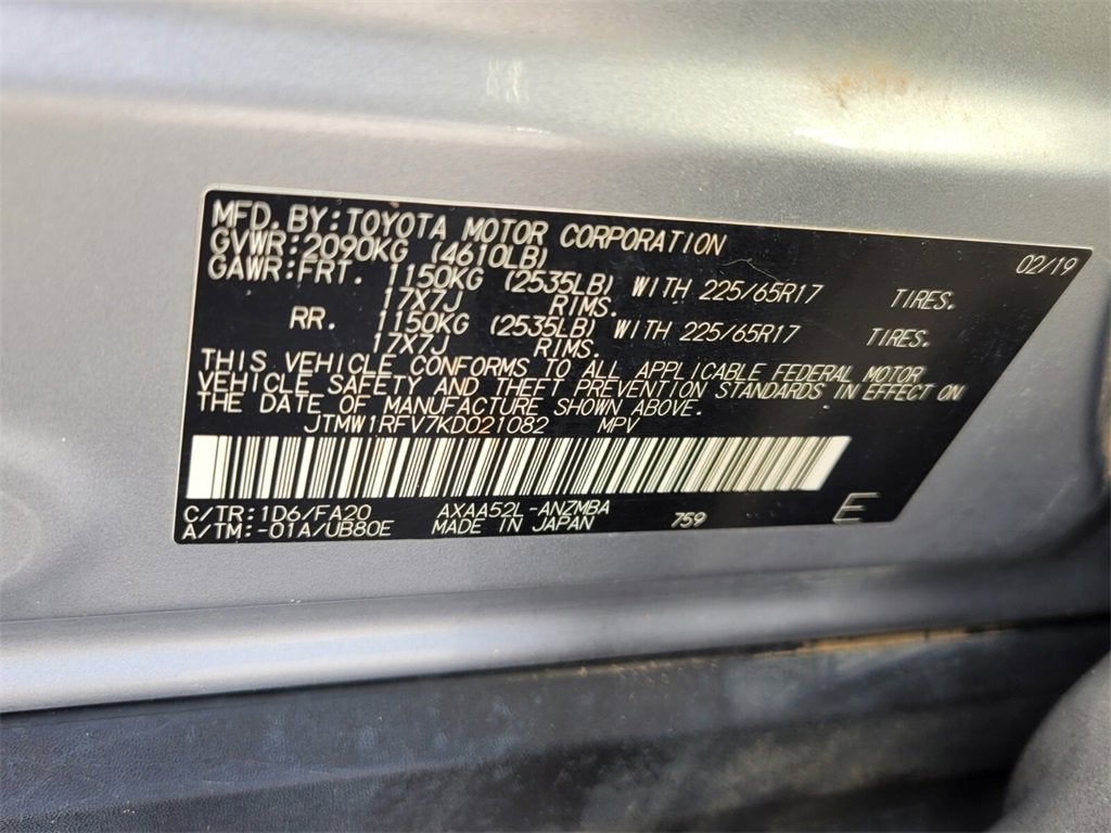 2019 Toyota RAV4 XLE