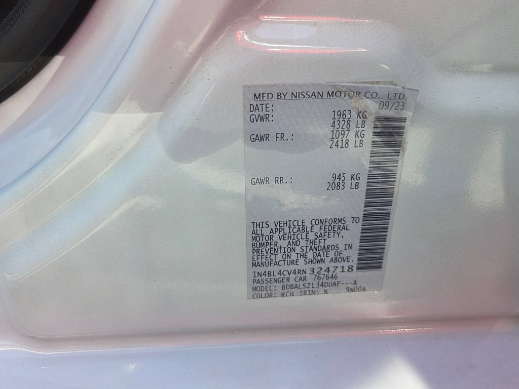 2024 Nissan Altima SR FWD