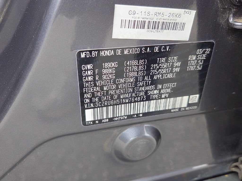 2022 Honda HR-V AWD EX