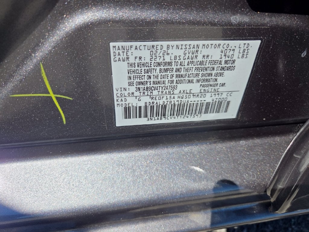 2026 Nissan Sentra SV